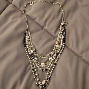 Back and silver Vera Wang necklace